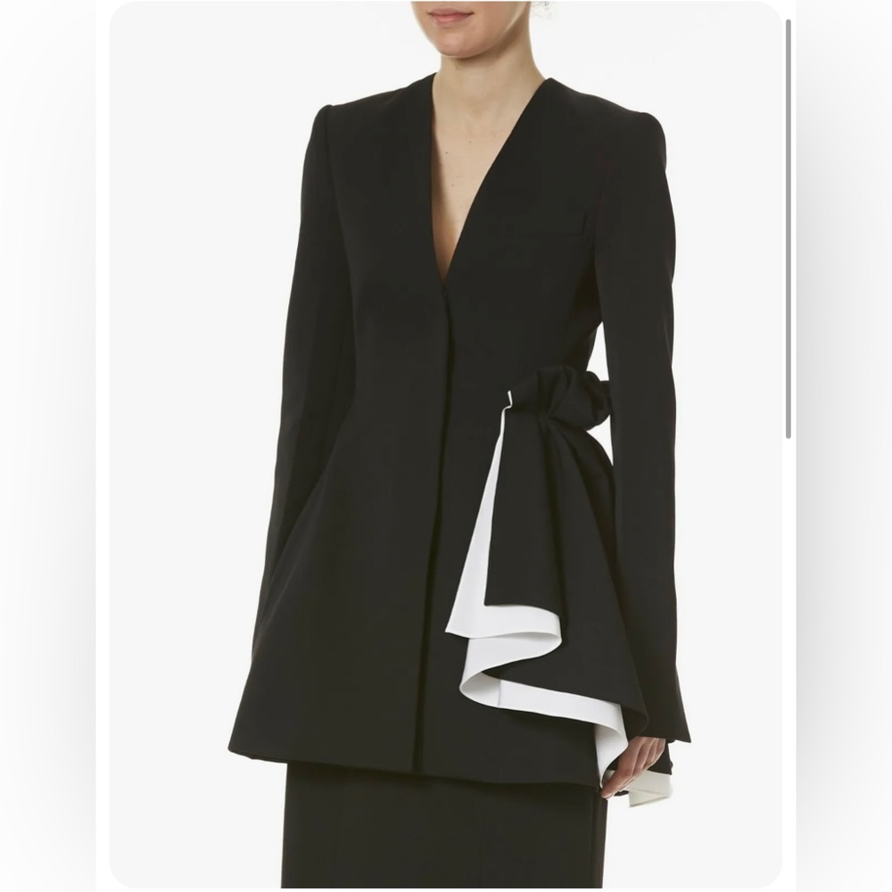 Carolina Herrera Side Drape Jacket Carolina Herrera Size 4